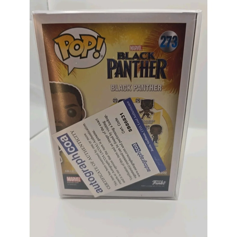 Ryan Coogler ‘Black Panther’ Wakanda funko pop signed autographed Director ACOA‎